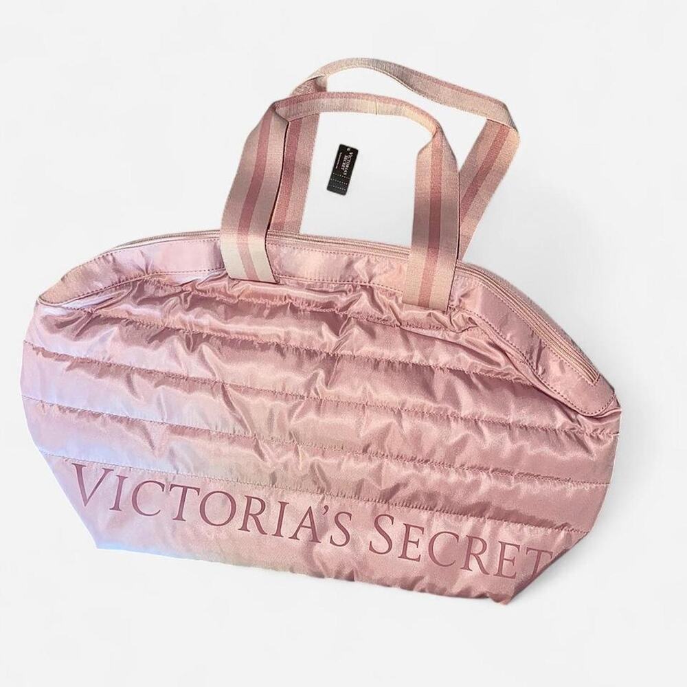 Victoria’s Secret Light Pink Quilted Duffle Bag - NWT